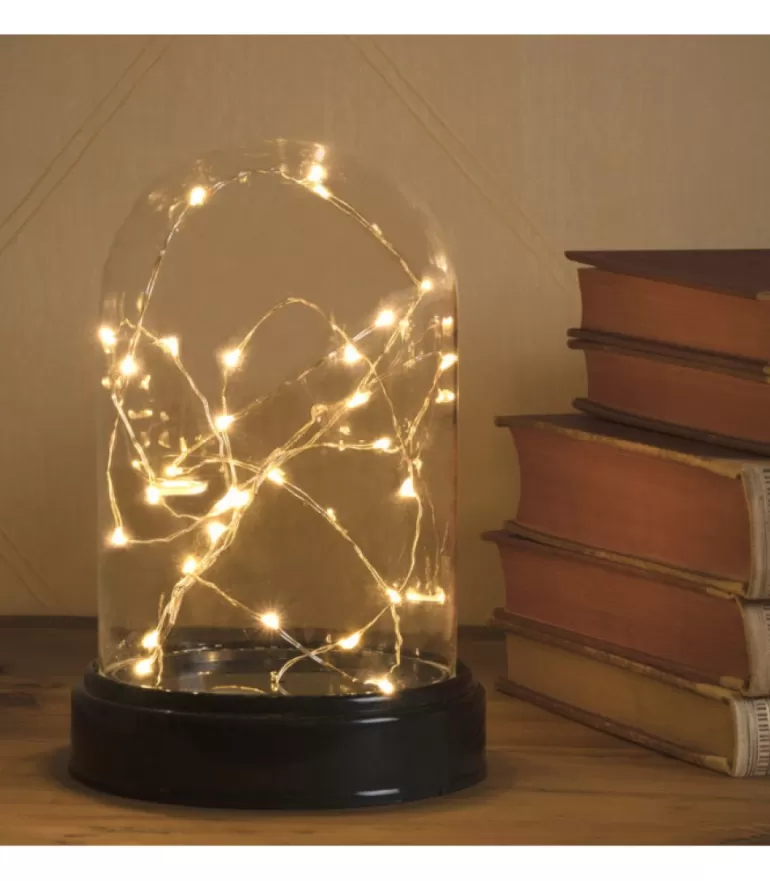 Clearance Boule En Verre Lumineuse Décorative A Led, 17 Cm Guirlande Lumineuse Intérieure À Led