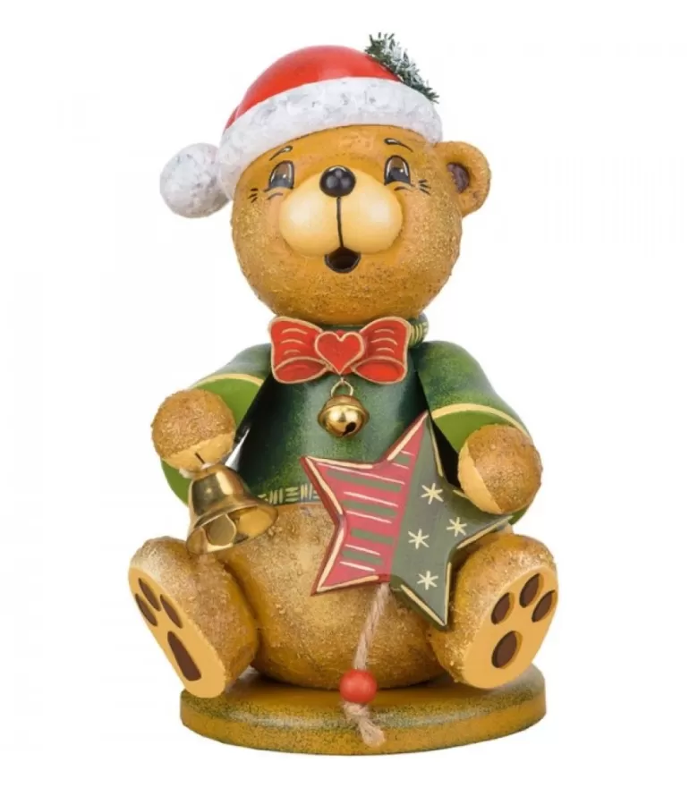 Hot Grand Ourson De Noël Brule-Encens 22 Cm Bonhommes Fumeurs D'Encens Allemand