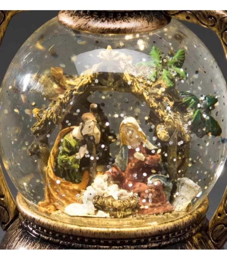 Cheap Lanterne À Neige, Crèche De Noël, 20 Cm Crèche De Noël Lumineuse
