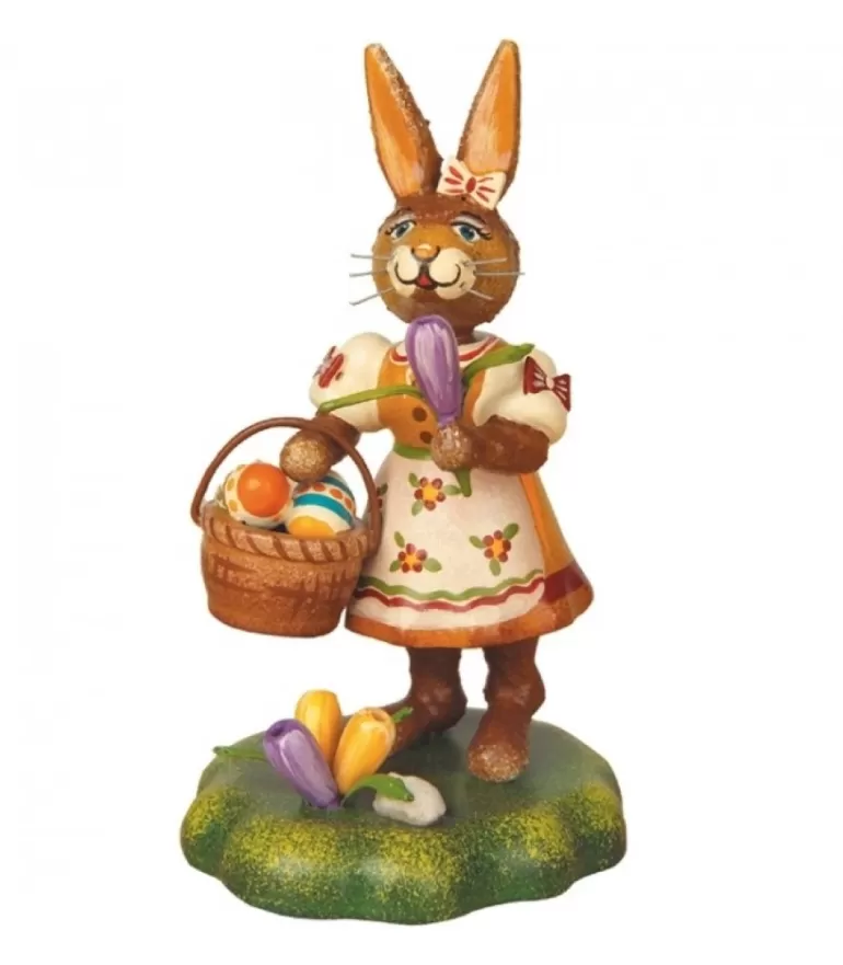 Discount Lapin De Paques En Bois Avec Crocus Lapins En Bois De Paques