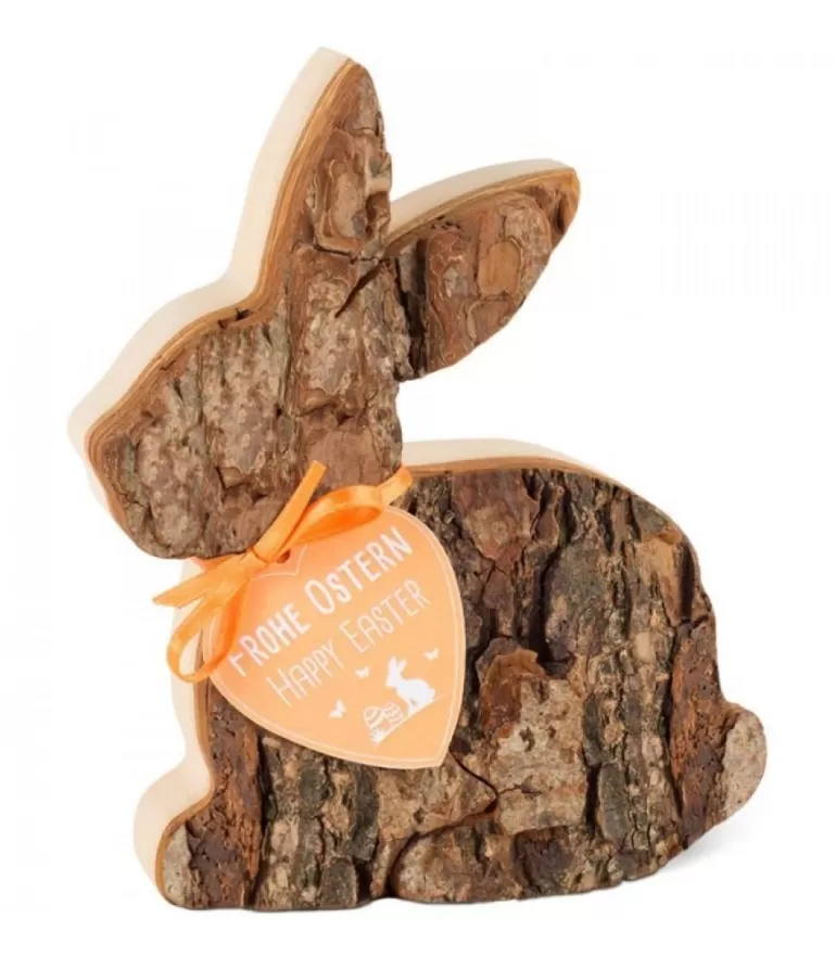 Clearance Lapin En Bois Couche, 12,5 Cm Lapins En Bois De Paques