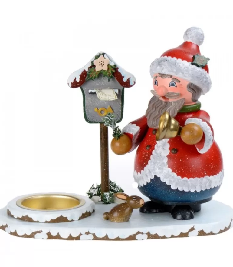 Discount Personnage Porte Encens Père Noël Avec Bougeoir Bonhommes Fumeurs D'Encens Allemand