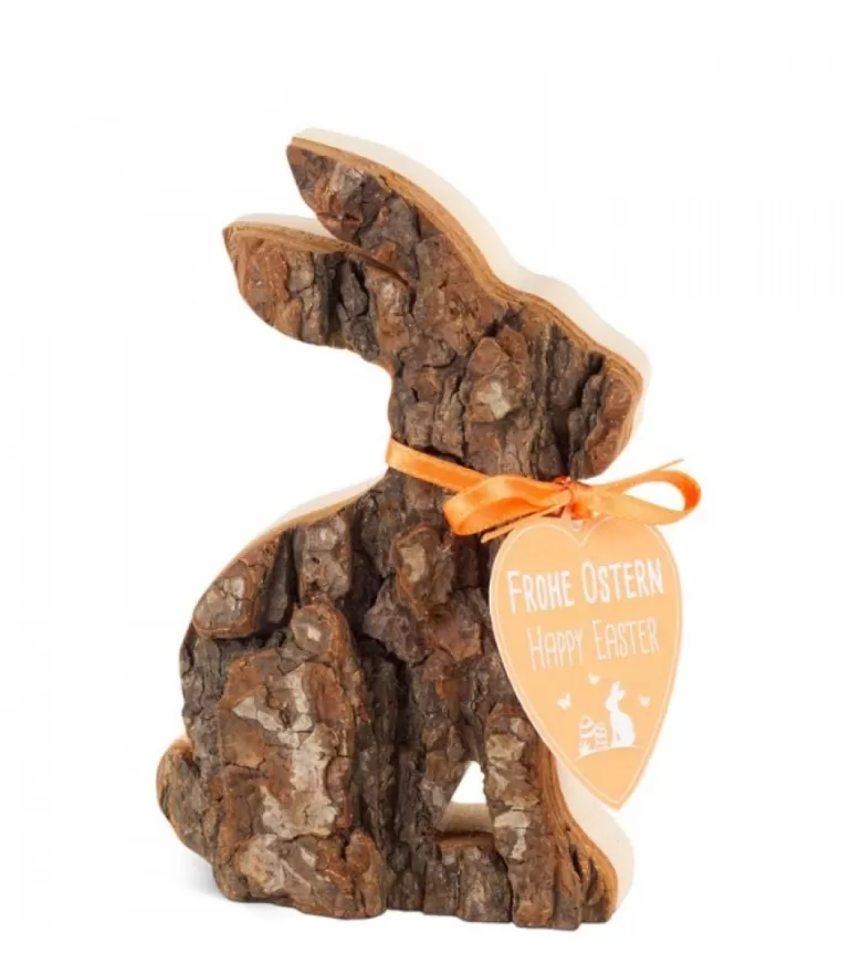 Discount Petit Lapin En Bois Assis, 10 Cm Lapins En Bois De Paques