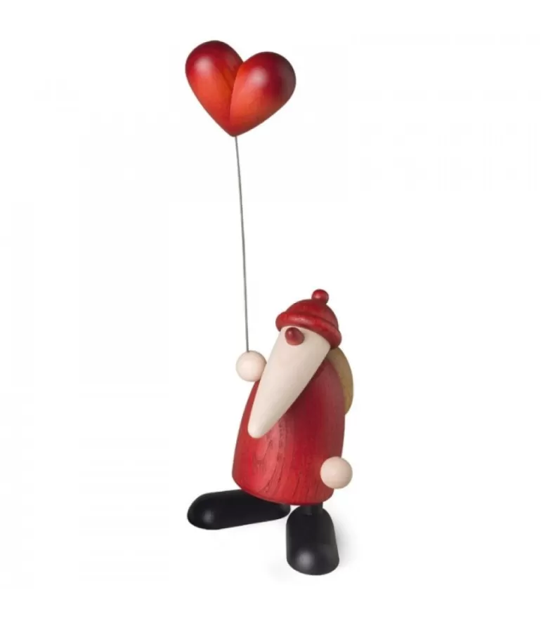 Cheap Père Noël Rouge Avec Un Coeur Père Noël En Bois