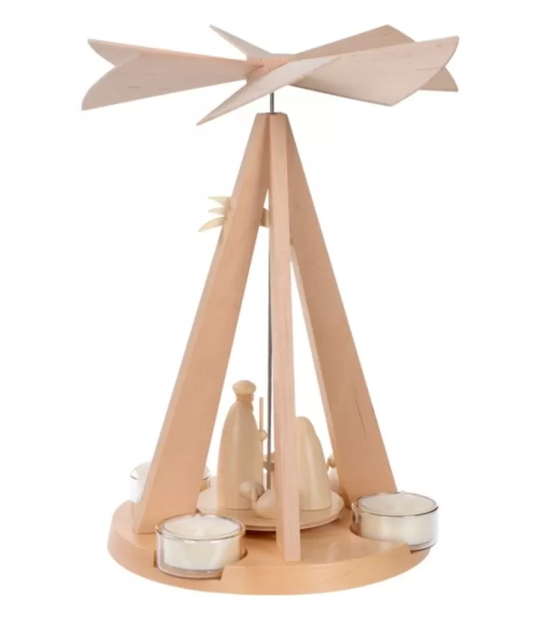 Store Pyramide De Noël Bois Au Design Moderne Pyramides De Noël Allemandes