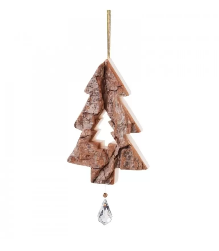 Cheap Sapin En Bois A Suspendre Avec Cristal Swarovski Décorations En Bois Pour Sapin De Noël