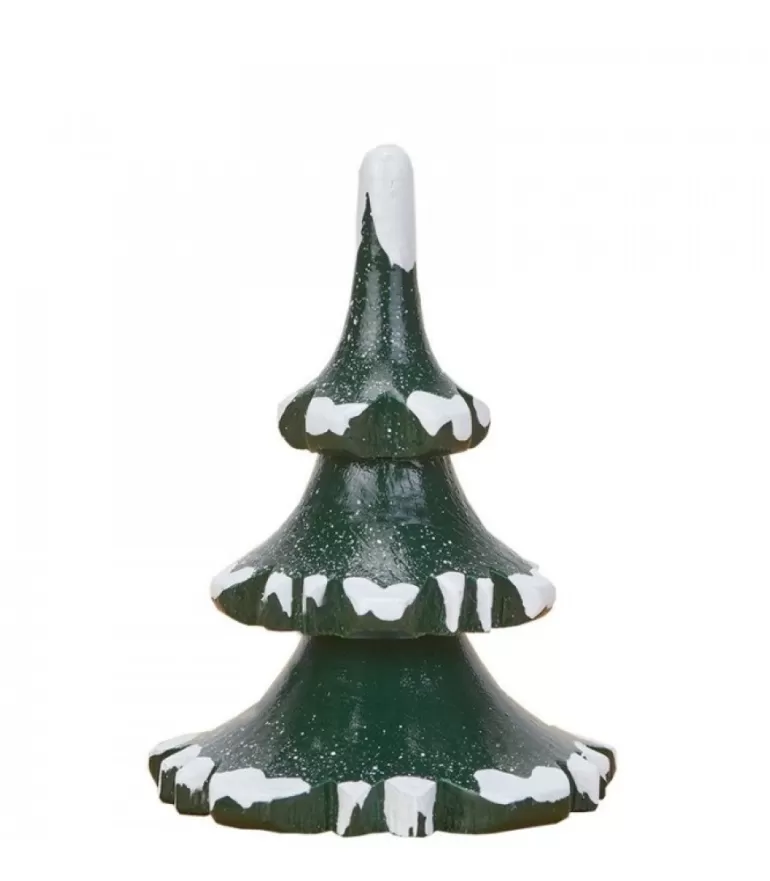 Hot Village De Noël Miniature, 2 Sapins 6 Cm Village De Noël Miniature
